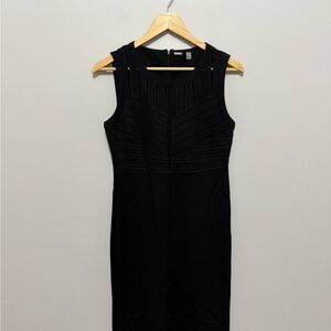 T Tahari Classic Elegant Black Sleeveless Bodycon Dress Size 6